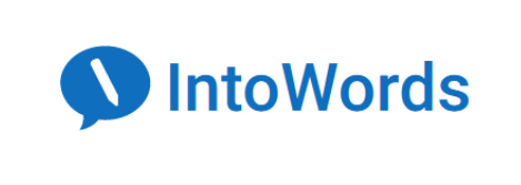 Het logo van IntoWords.